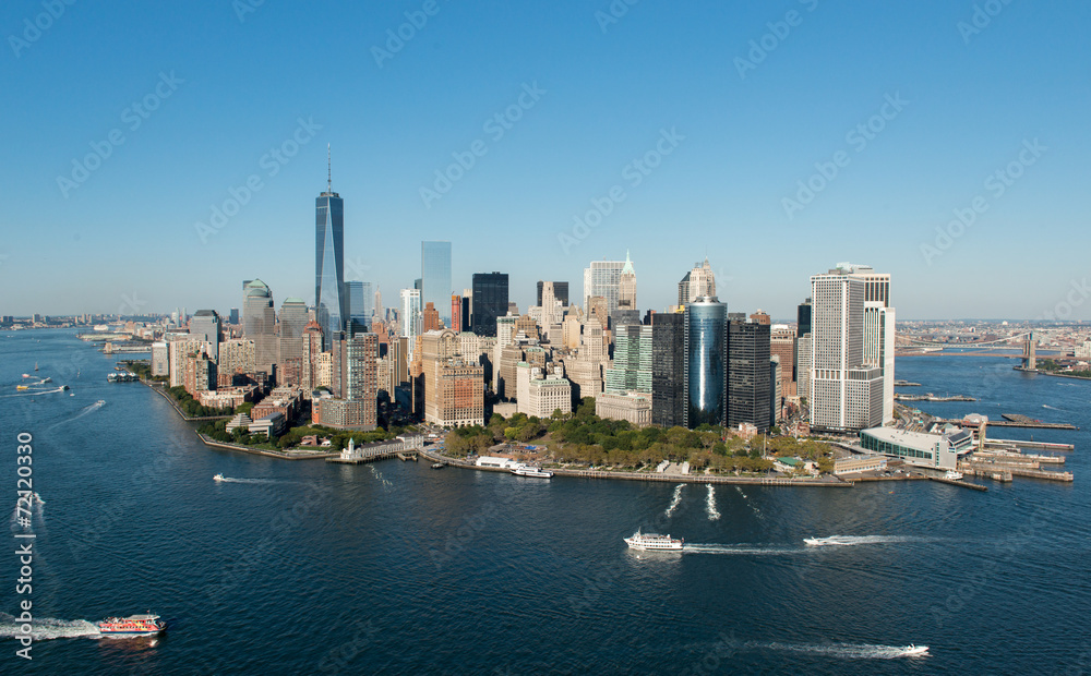 Aerial View of Manhattan, New York