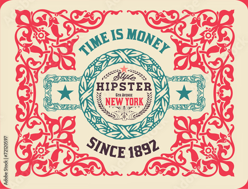 Retro card design