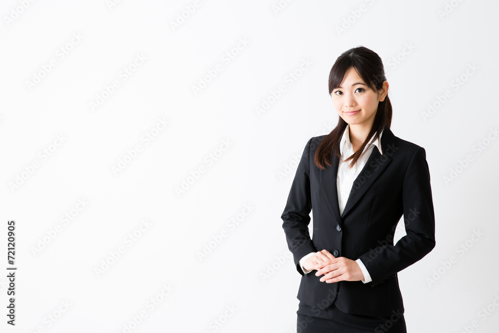 asian businesswoman on white background asian businesswoman on white background