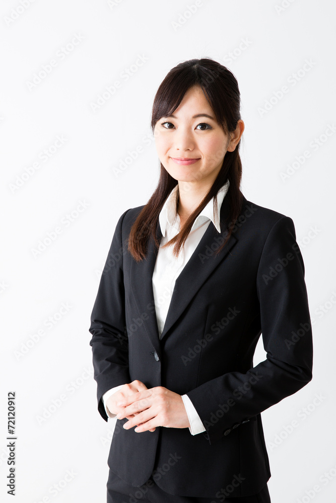 asian businesswoman on white background asian businesswoman on white background