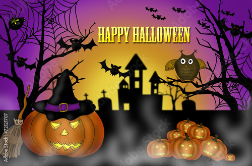 halloween scary night background