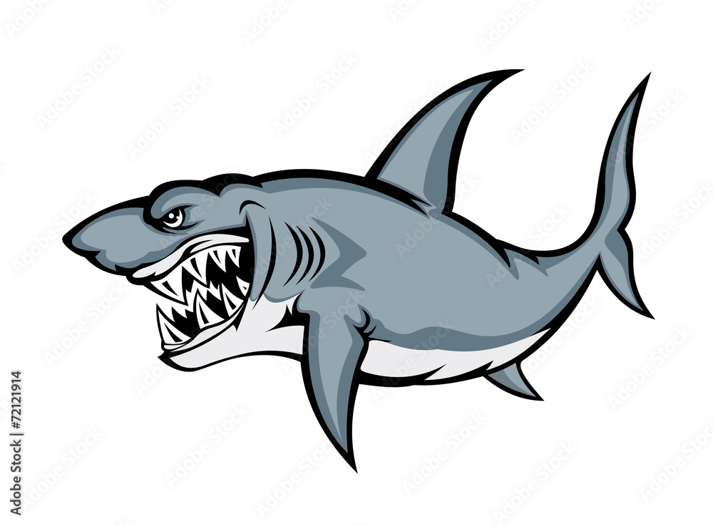 Fototapeta premium Big grey shark