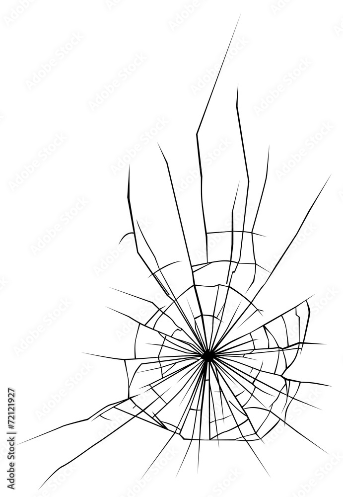 Obraz premium Broken glass