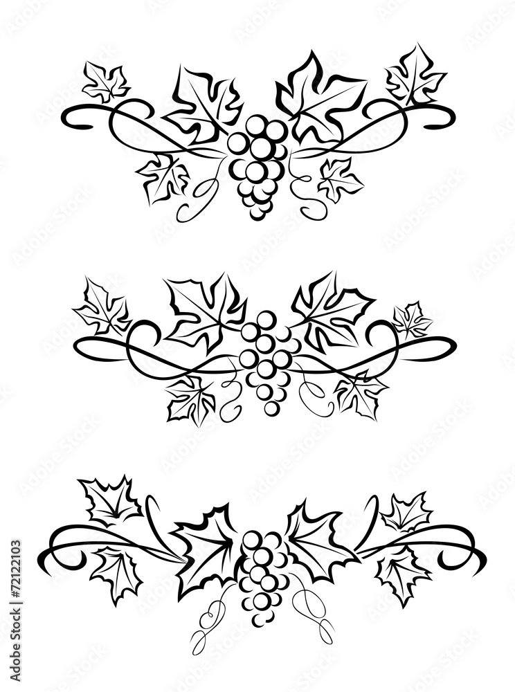 custom made wallpaper toronto digitalGrape branchs and leaves