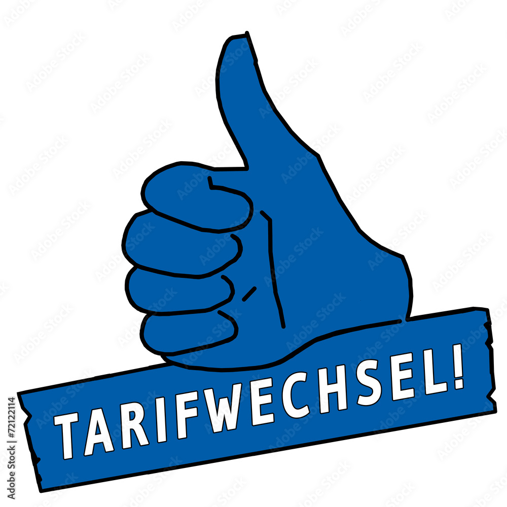 tus205 ThumbUpSign tus-v34 - Daumen tarifwechsel - blau g2305 tus205 ThumbUpSign tus-v34 - Daumen tarifwechsel - blau g2305