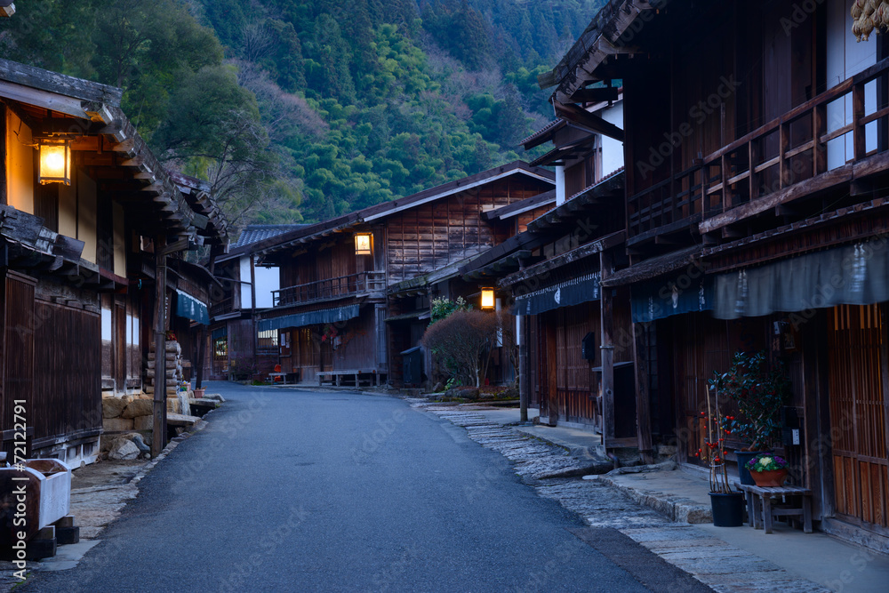 Tsumago-juku in Kiso, Nagano, Japan