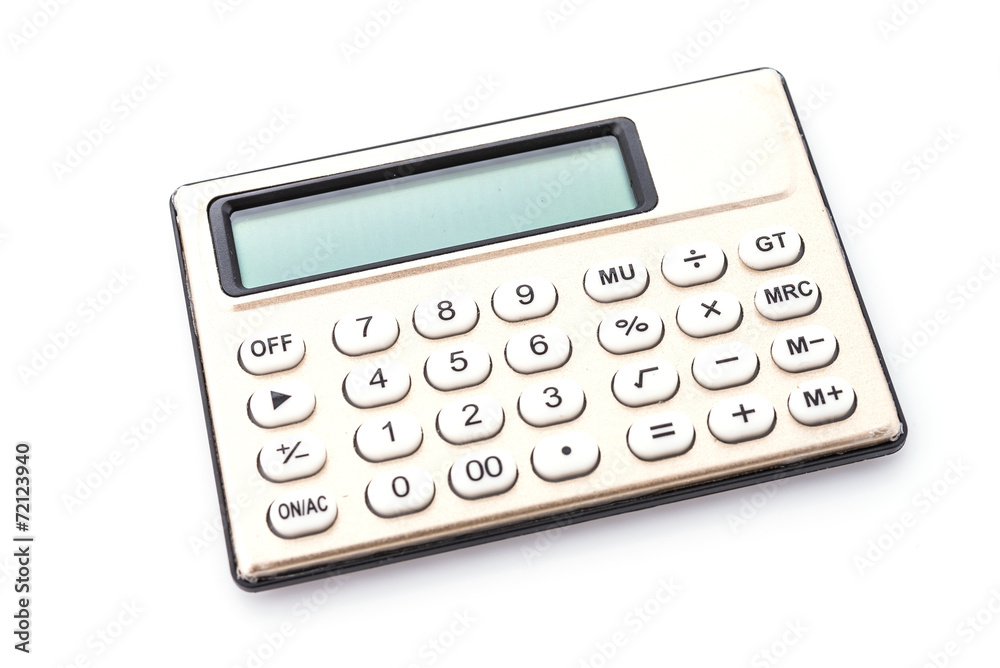 Calculator isolated on white background Calculator isolated on white background