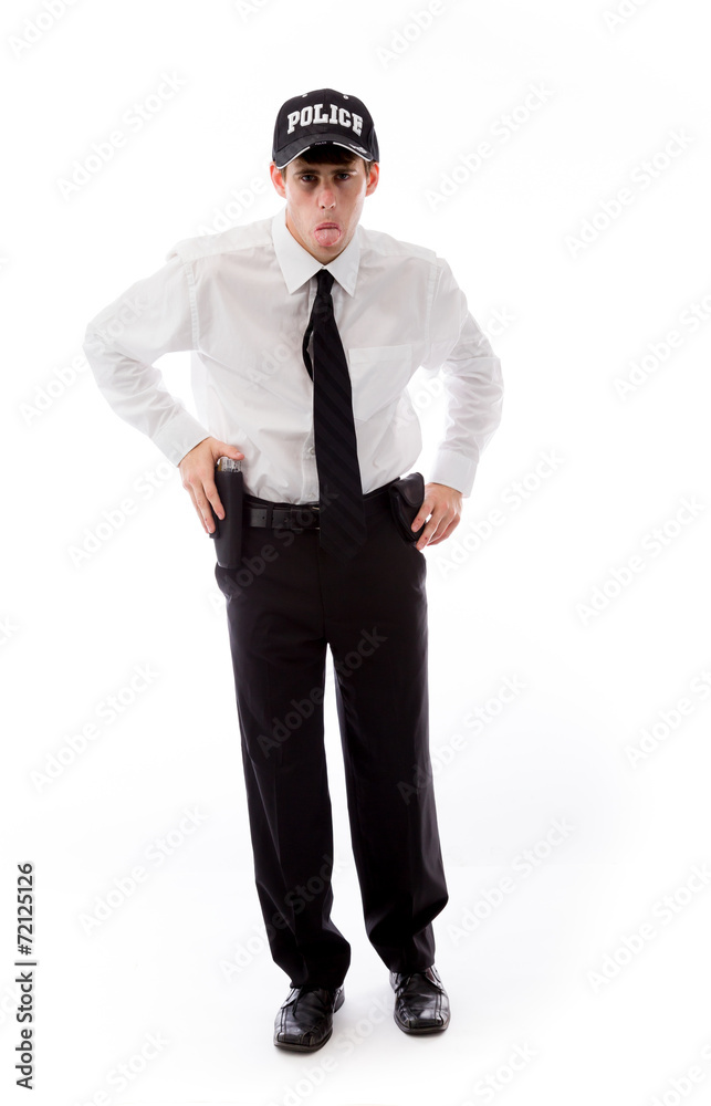 model isolated on plain background face sticking tongue out model isolated on plain background face sticking tongue out