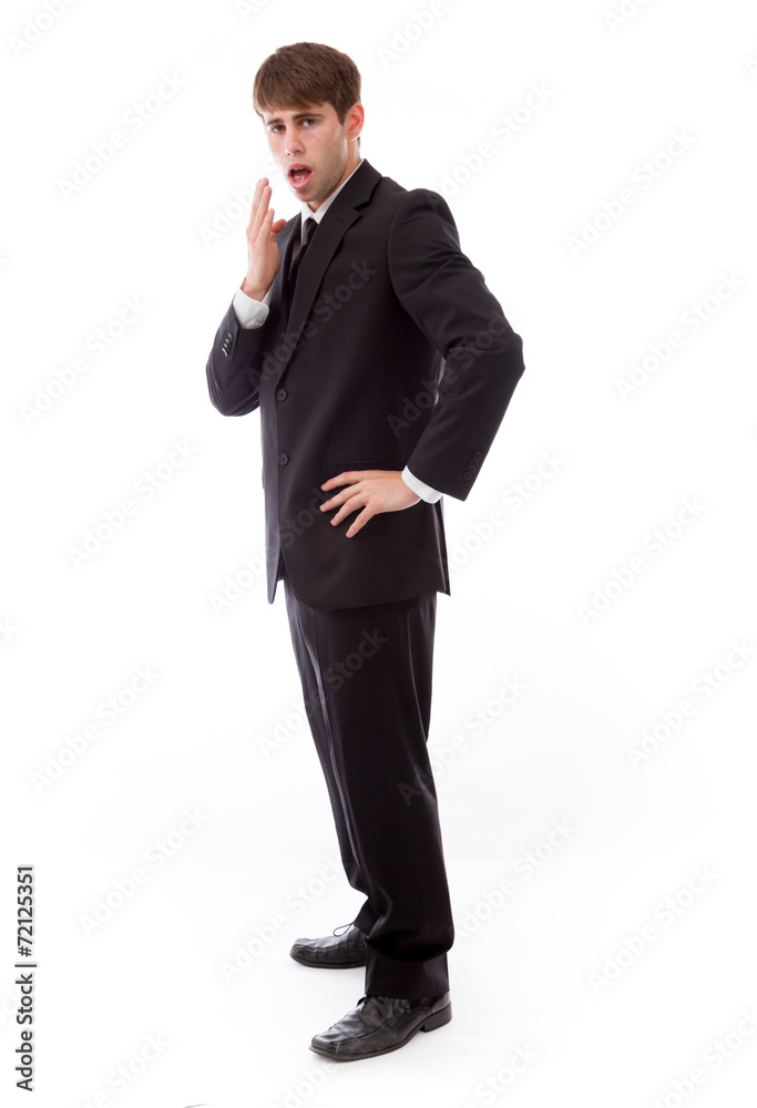 model isolated on plain background model isolated on plain background