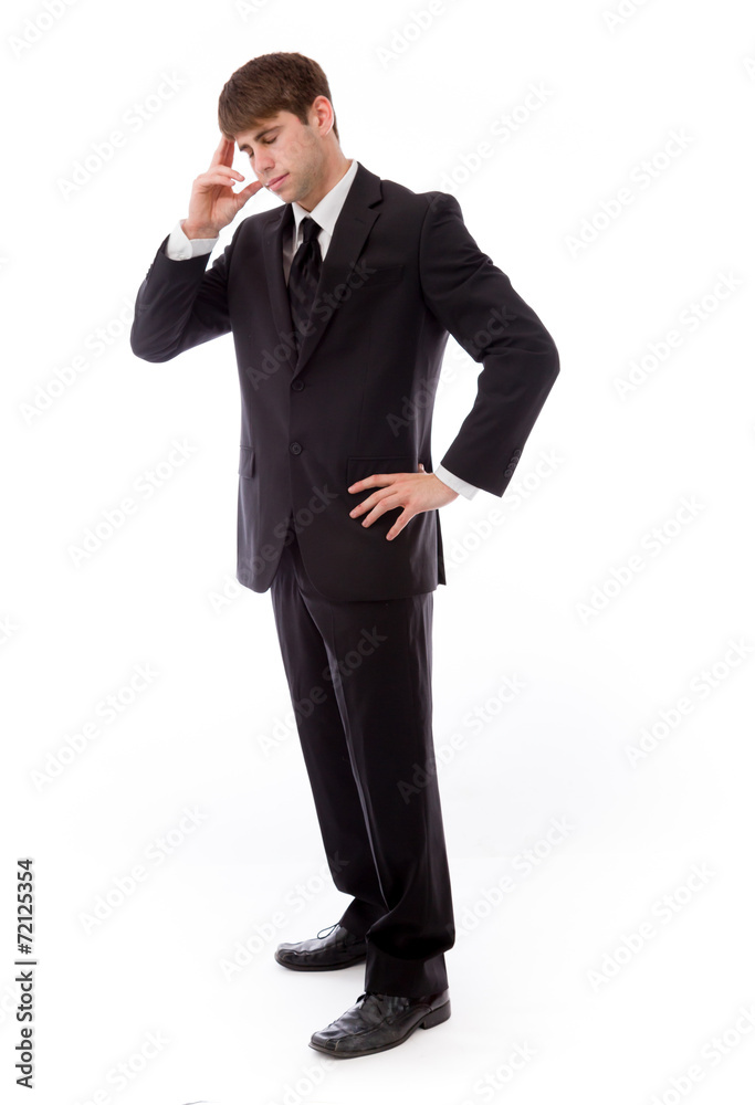 model isolated on plain background ashamed hiding face in hand model isolated on plain background ashamed hiding face in hand
