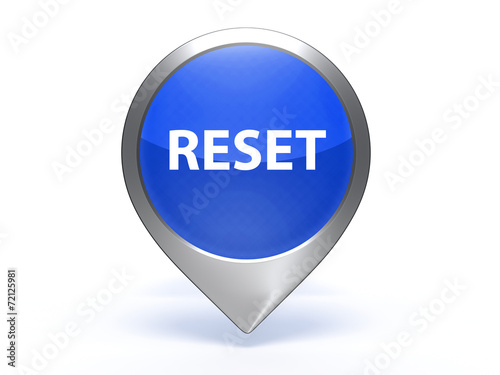 Obraz na płótnie reset pointer icon on white background