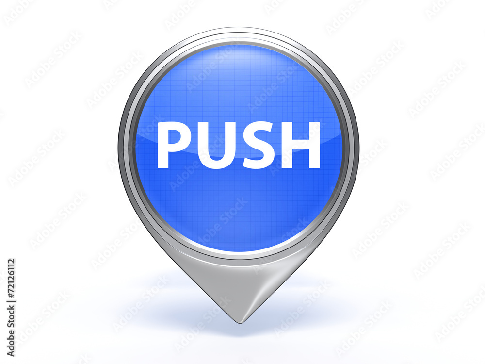 push pointer icon on white background push pointer icon on white background