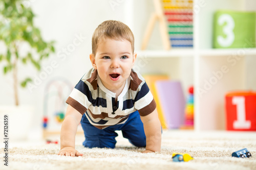 child boy playing with toys...
