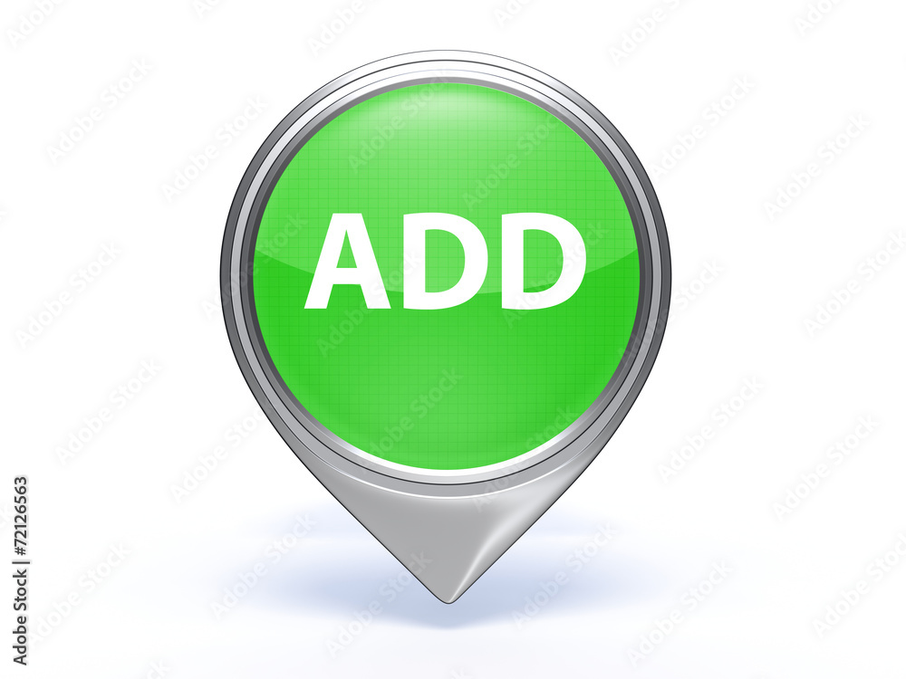 add pointer icon on white background