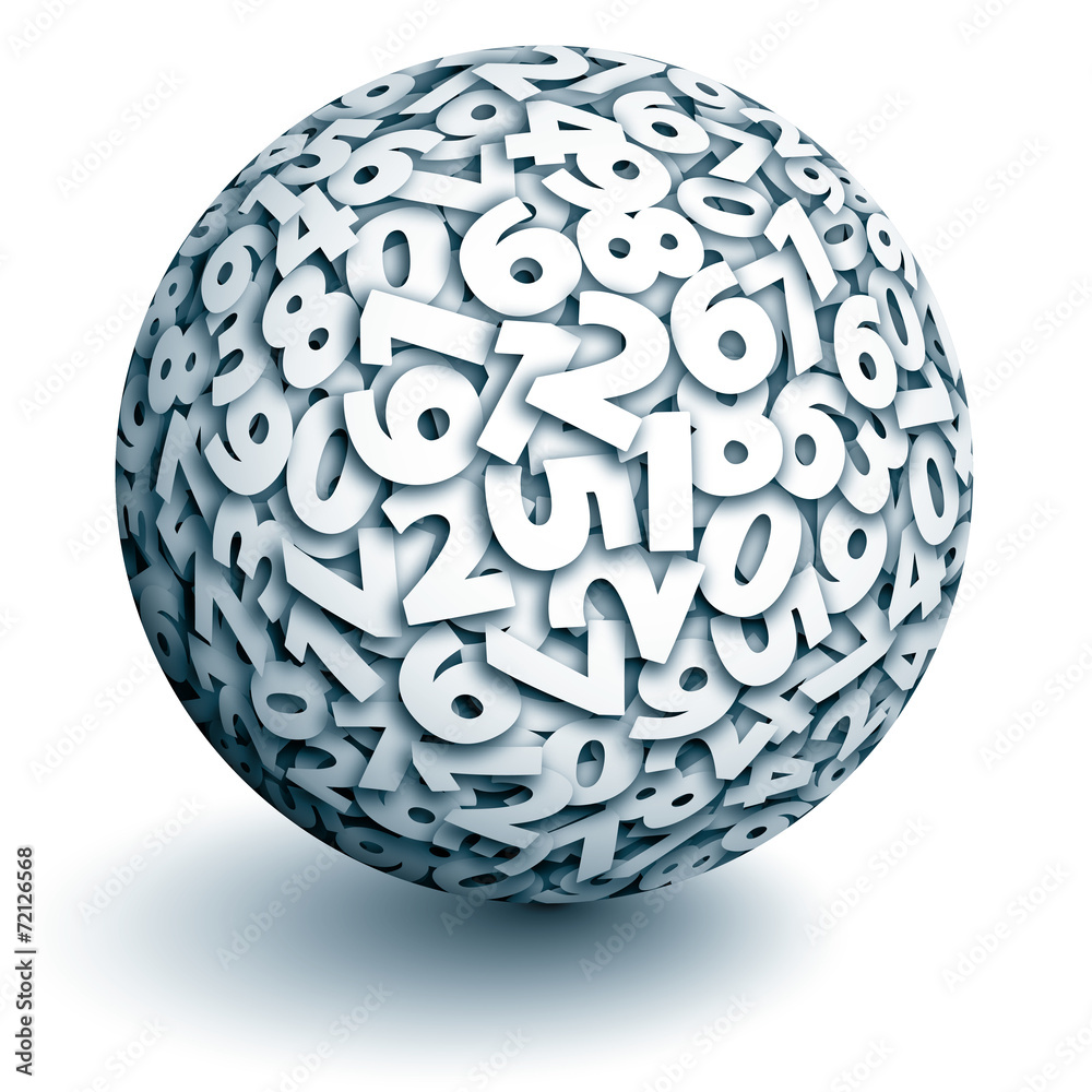 Vector sphere of numbers Vector sphere of numbers