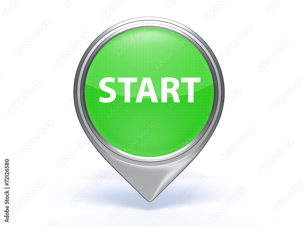 start pointer icon on white background start pointer icon on white background