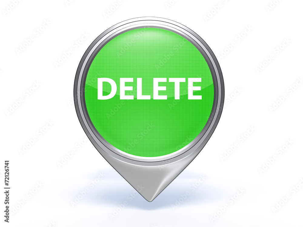 delete pointer icon on white background delete pointer icon on white background
