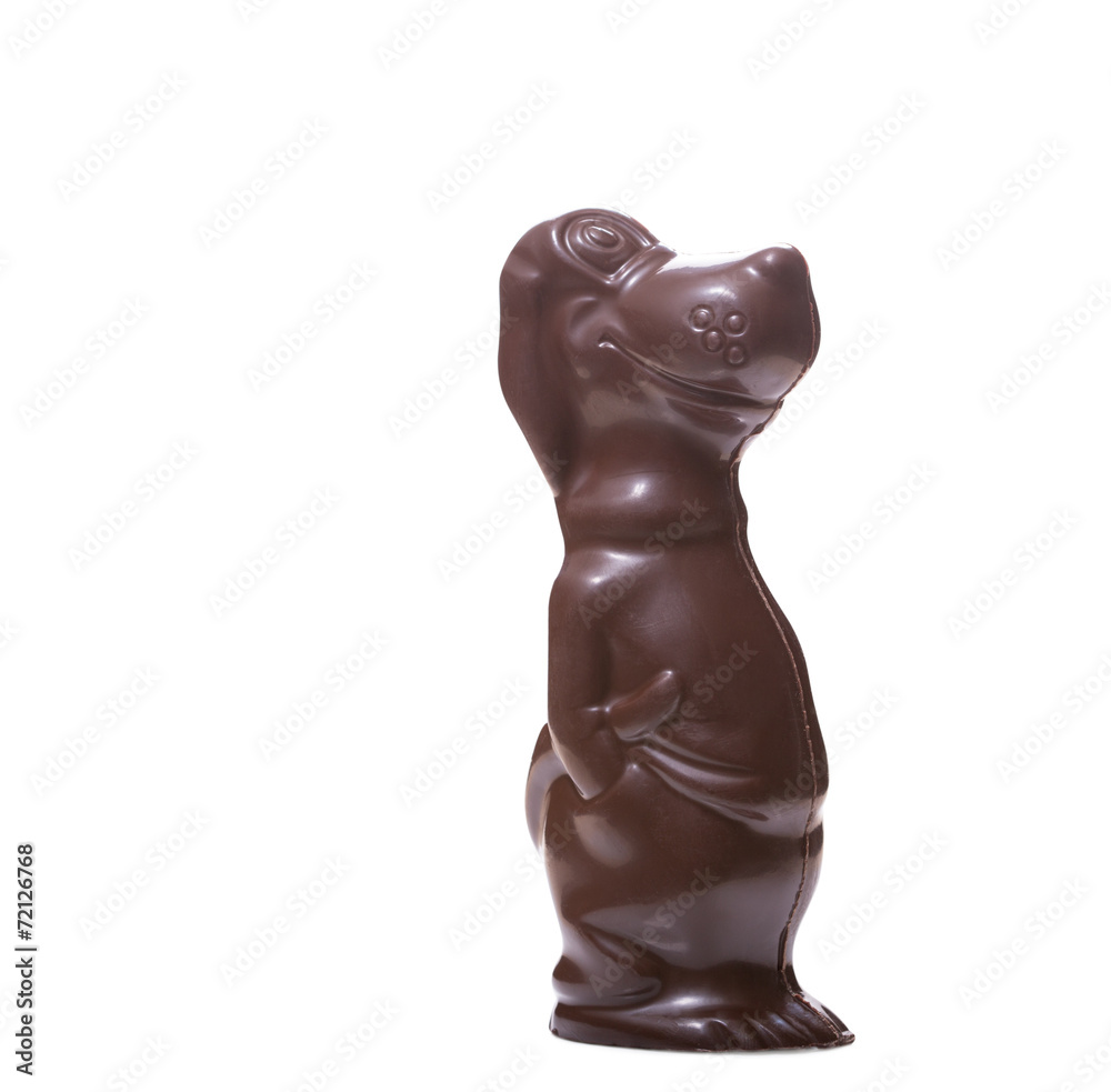 Dog figurine made of tasty milk chocolate Dog figurine made of tasty milk chocolate