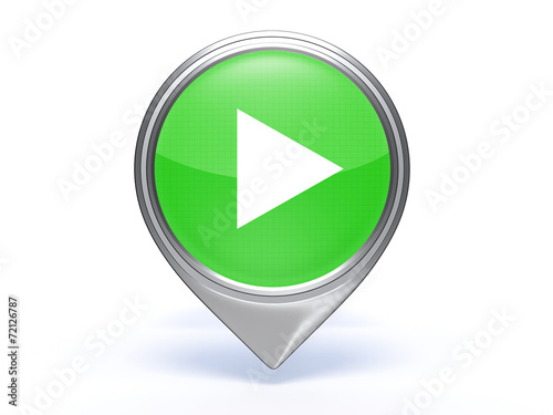 Free Download play pointer icon on white background - GFXLoad