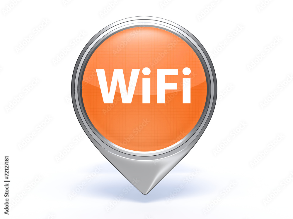 wifi pointer icon on white background wifi pointer icon on white background