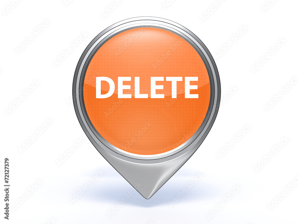 delete pointer icon on white background delete pointer icon on white background