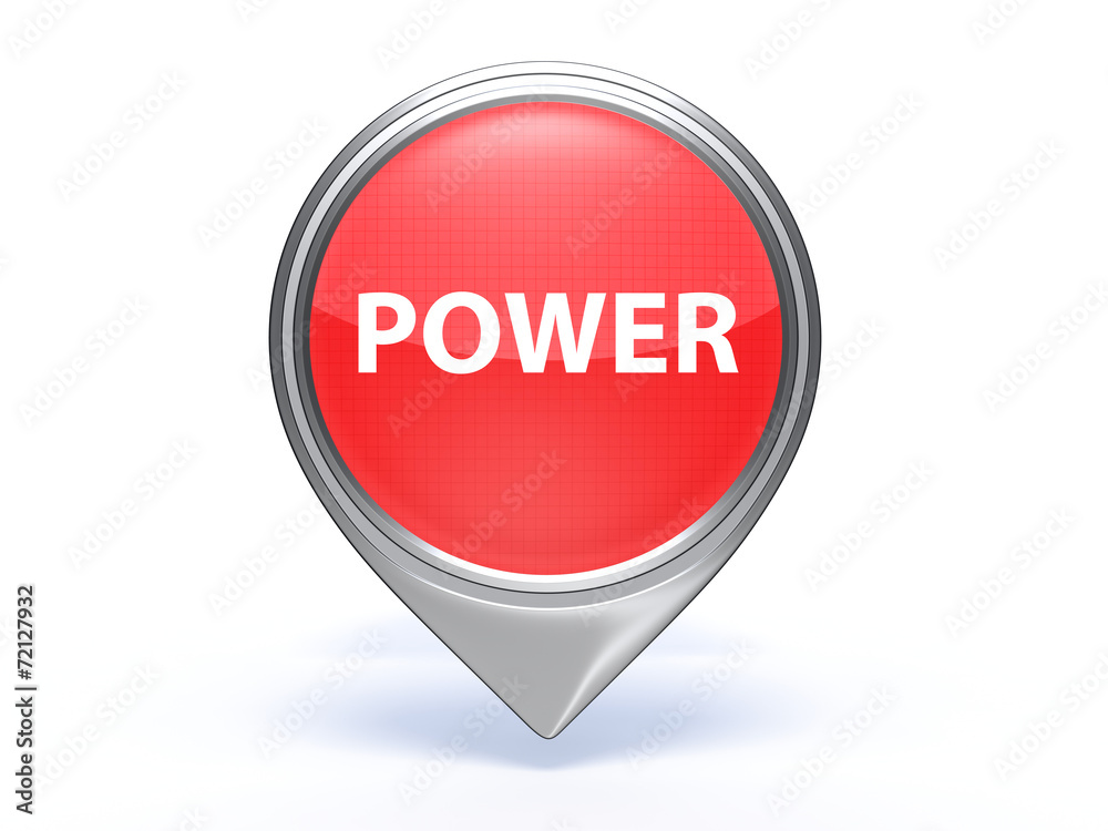 power pointer icon on white background power pointer icon on white background