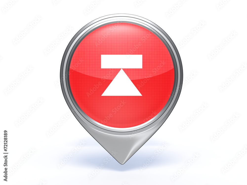 eject pointer icon on white background