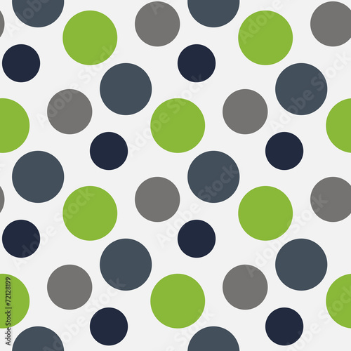 Vector Pattern with green ,grey polka dots