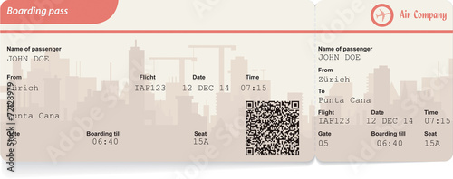 Variant of boarding pass