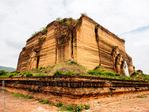 Uncompleted pagoda of Mingun in Mandalay, Myanmar