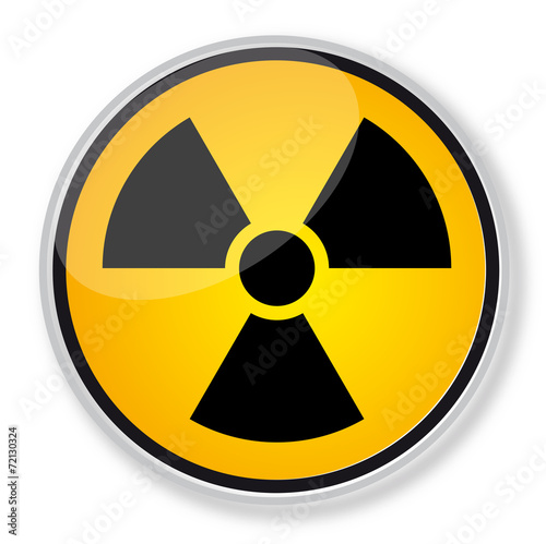 Radiation sign - Danger radiation photo