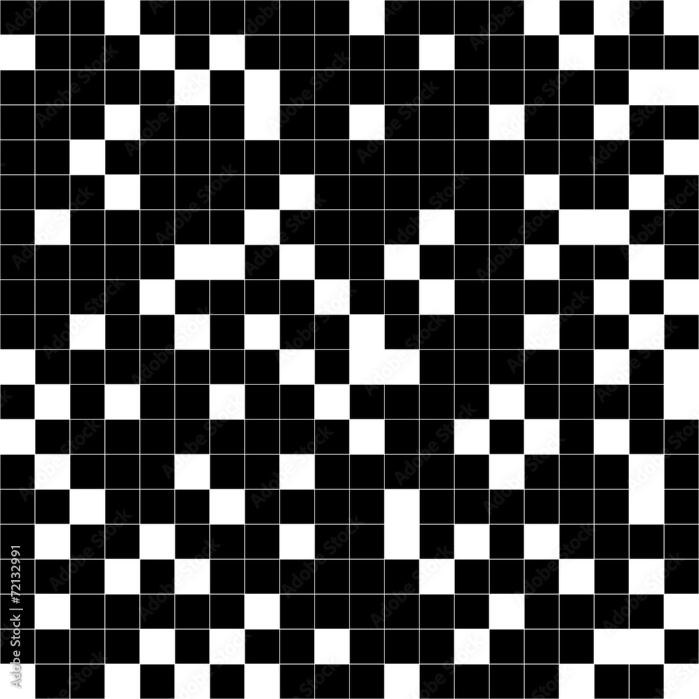 Fototapeta premium Black and white squares. Raster.