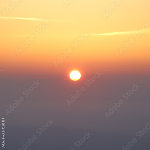 Sunrise sky above cloud in summer morning © torsakarin