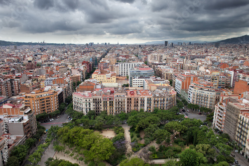 City of Barcelona from Above photo