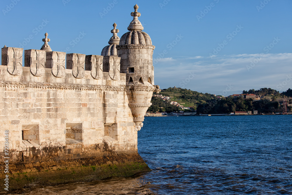 Belem Tower Fortification on the Tagus River