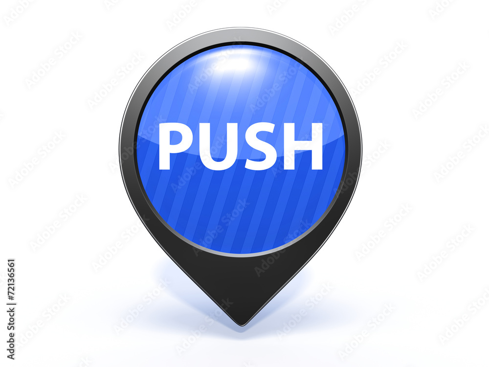 push pointer icon on white background push pointer icon on white background