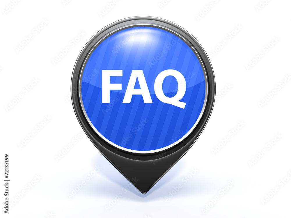 faq pointer icon on white background faq pointer icon on white background