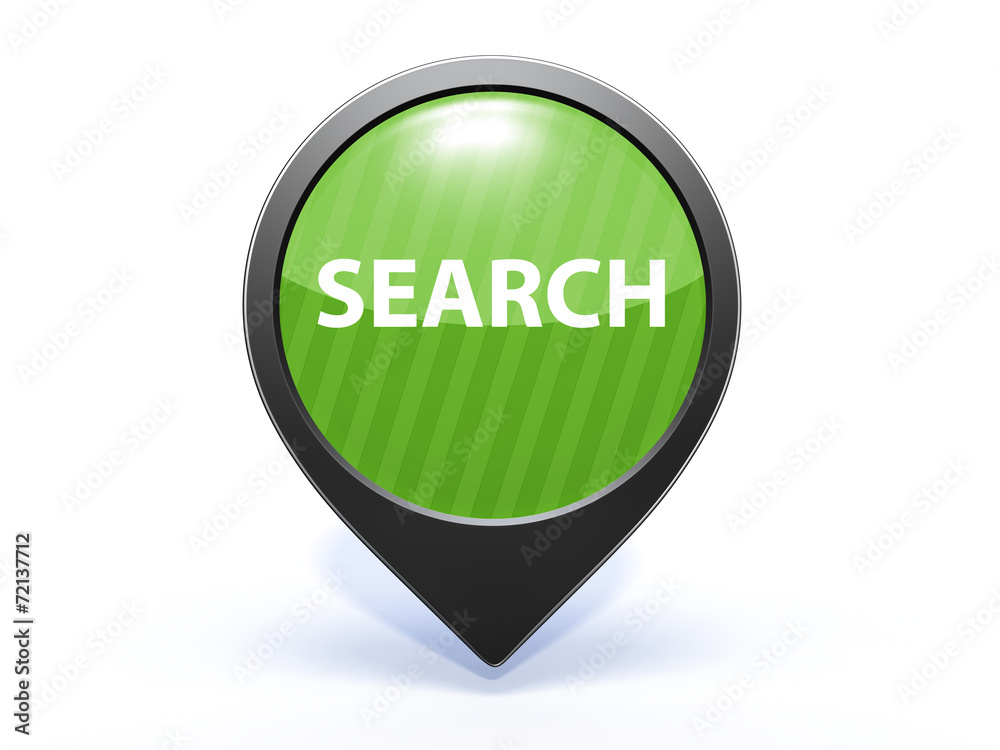 search pointer icon on white background