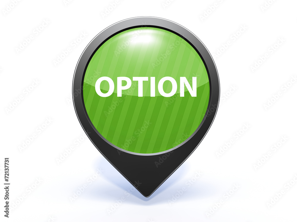 option pointer icon on white background option pointer icon on white background