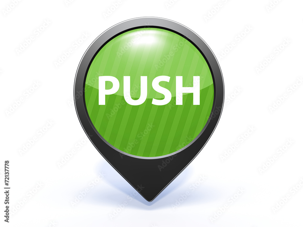 push pointer icon on white background push pointer icon on white background