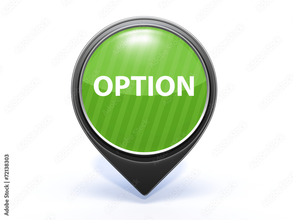 option pointer icon on white background option pointer icon on white background