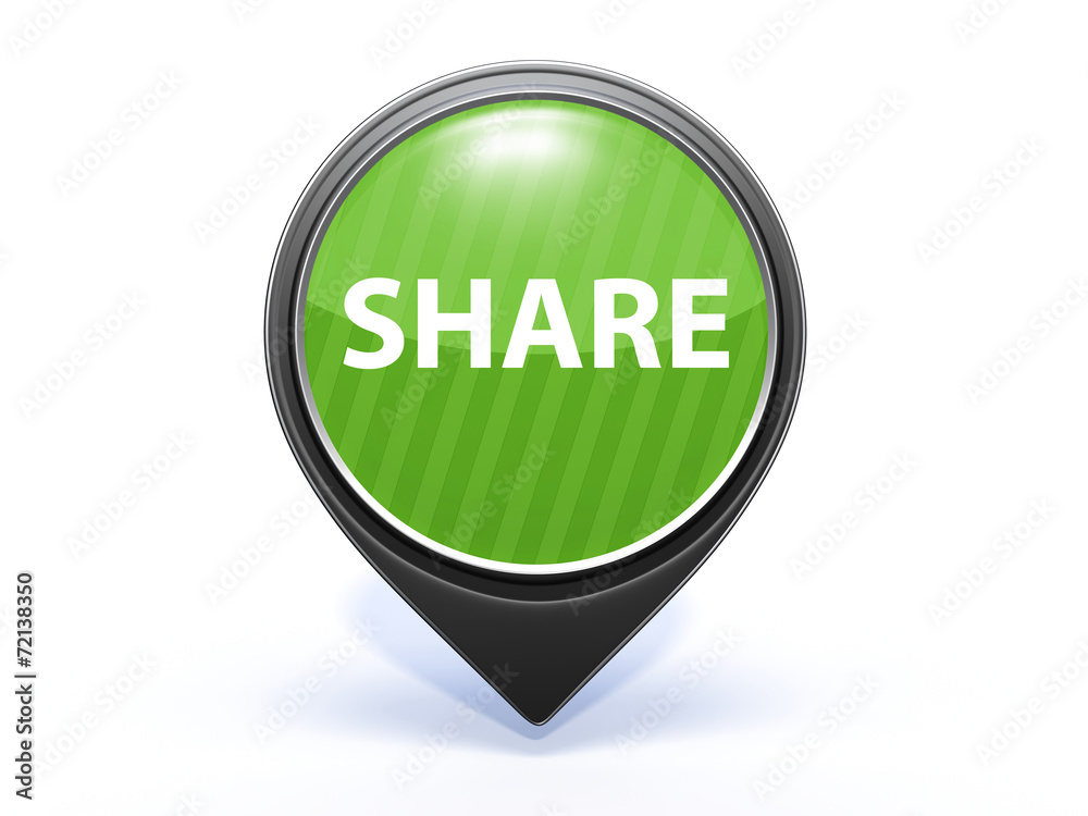 share pointer icon on white background share pointer icon on white background