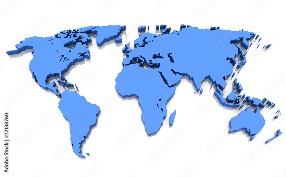 Fototapeta premium the world map