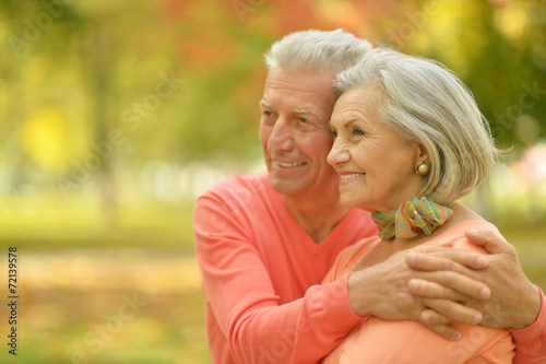 old couple posing