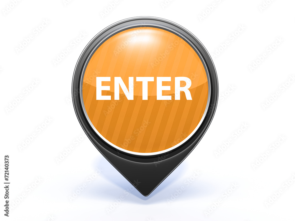 enter pointer icon on white background enter pointer icon on white background