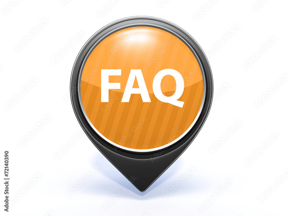 faq pointer icon on white background faq pointer icon on white background