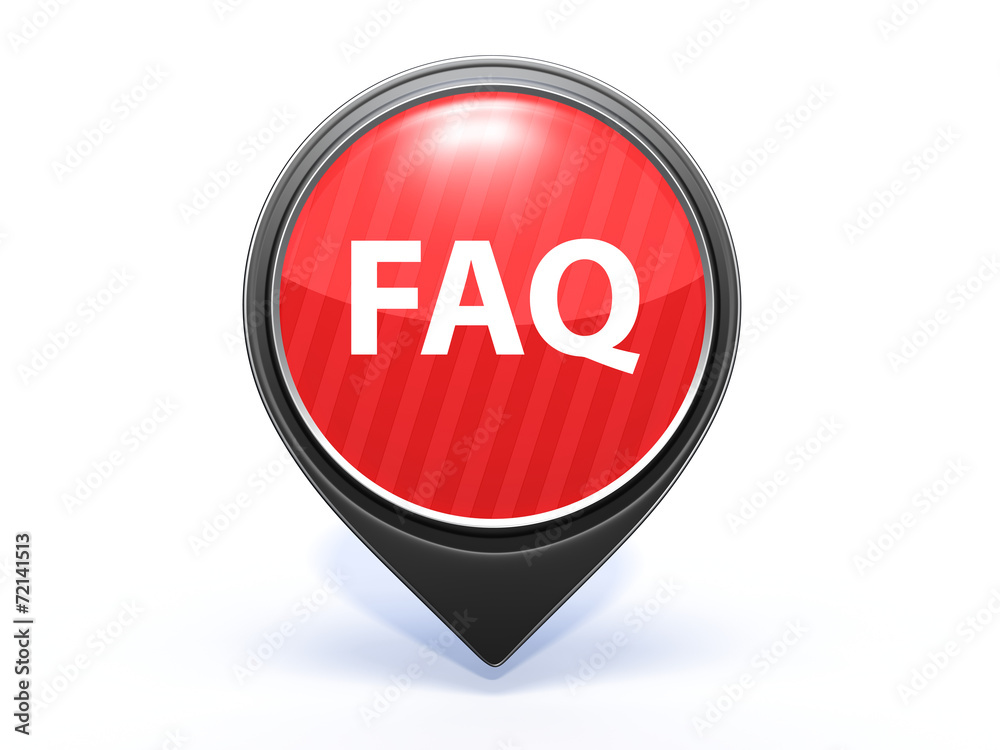 faq pointer icon on white background faq pointer icon on white background