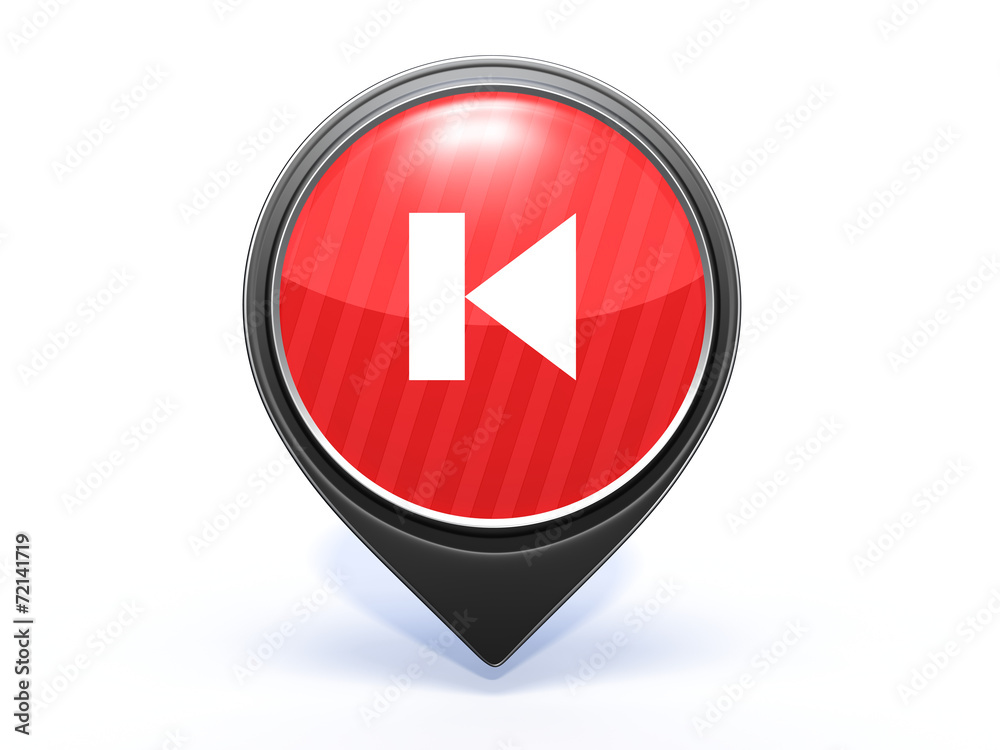 prev pointer icon on white background prev pointer icon on white background