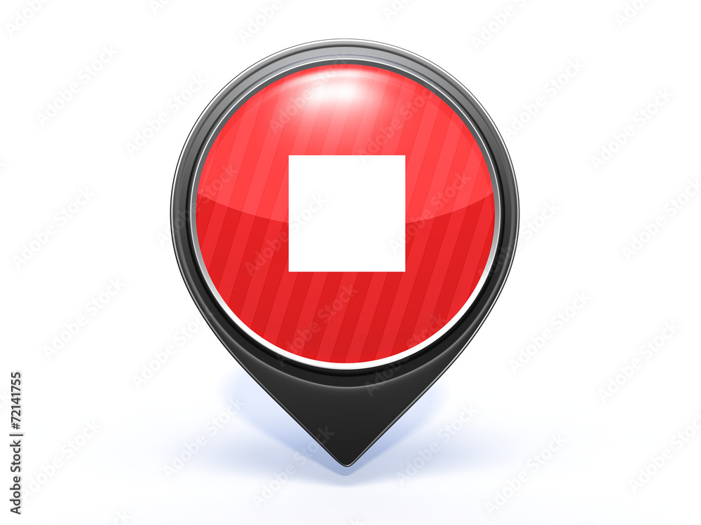 stop pointer icon on white background stop pointer icon on white background