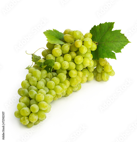 large brush of green grapes